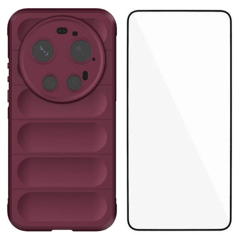 WANLONFENG for Xiaomi 17 Ultra 5G TPU Case  HD Series Anti Slip Phone Cover with Tempered Glass