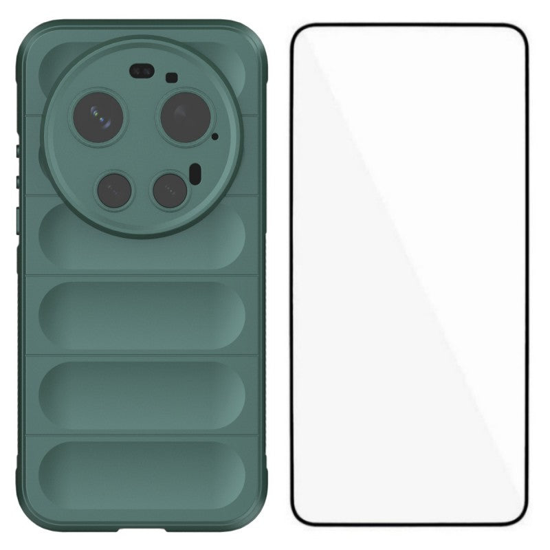 WANLONFENG for Xiaomi 17 Ultra 5G TPU Case  HD Series Anti Slip Phone Cover with Tempered Glass