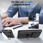 For vivo X300 Ultra 5G Case with Slide Camera Lid PC + TPU Kickstand Phone Cover