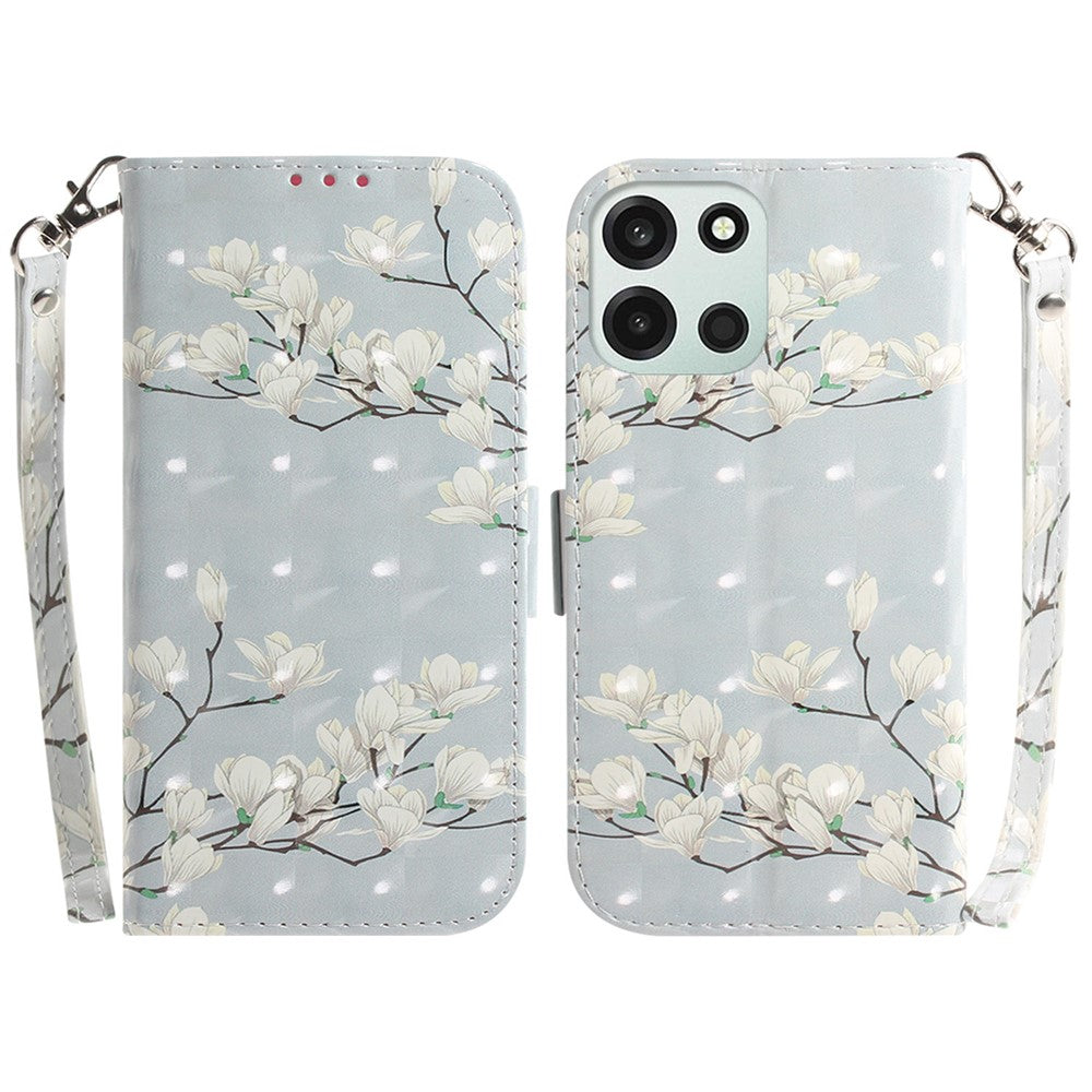 For OnePlus Nord 6 5G  /  CE6 5G Case Pattern Printing Leather Wallet Phone Cover with Wrist Strap