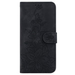 OnePlus Nord 6 5G / CE6 5G Stativskal Lily Flower Imprint Lädermobilskal med Handledsrem