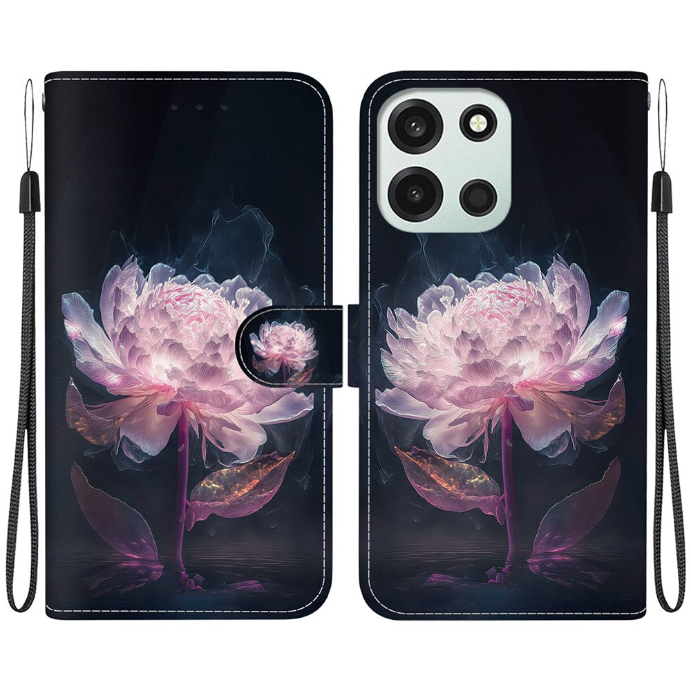 Til OnePlus Nord 6 5G / CE6 5G Pung Telefoncover Anti-dråbe Mønstertryk Læder Flip Cover med Rem
