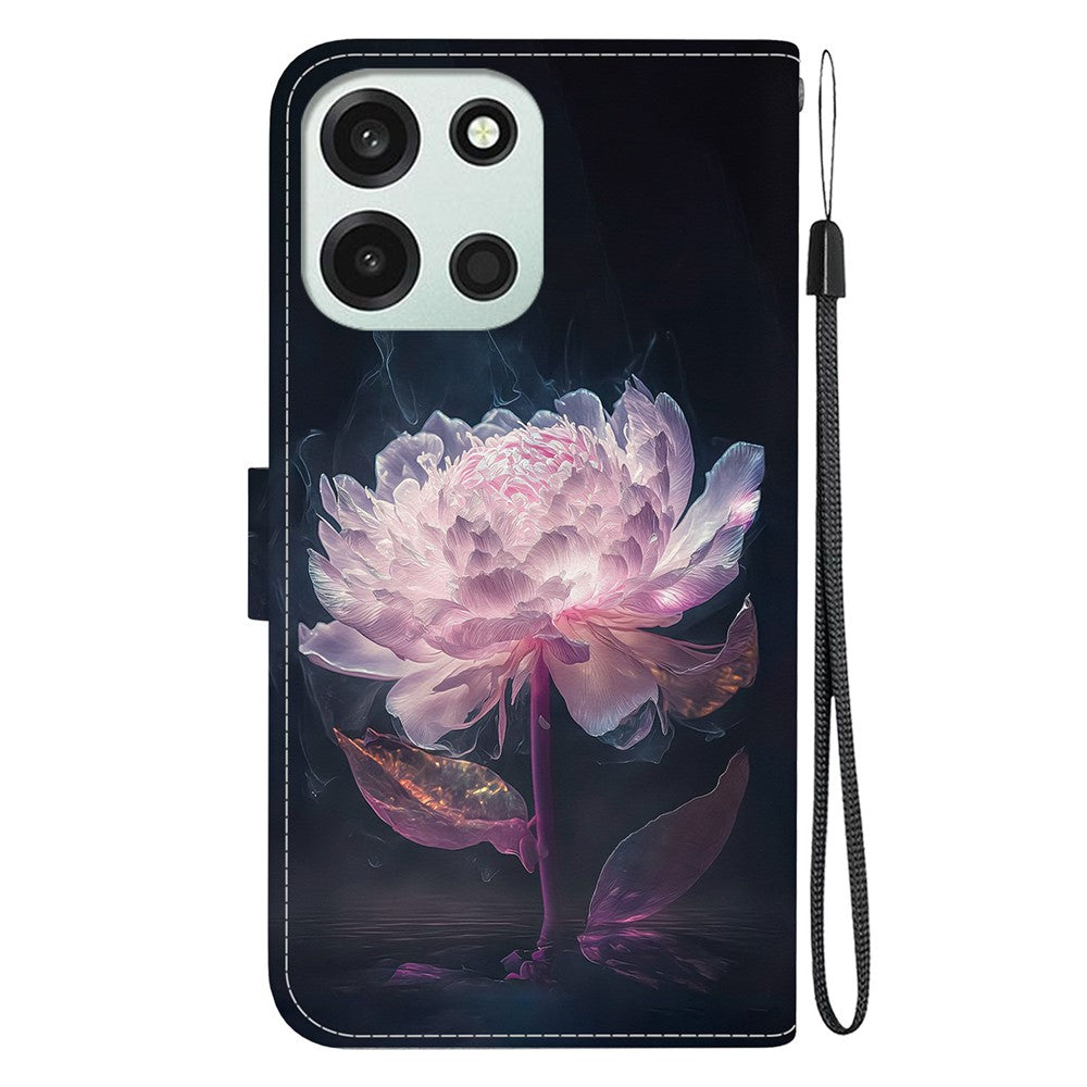 Til OnePlus Nord 6 5G / CE6 5G Pung Telefoncover Anti-dråbe Mønstertryk Læder Flip Cover med Rem