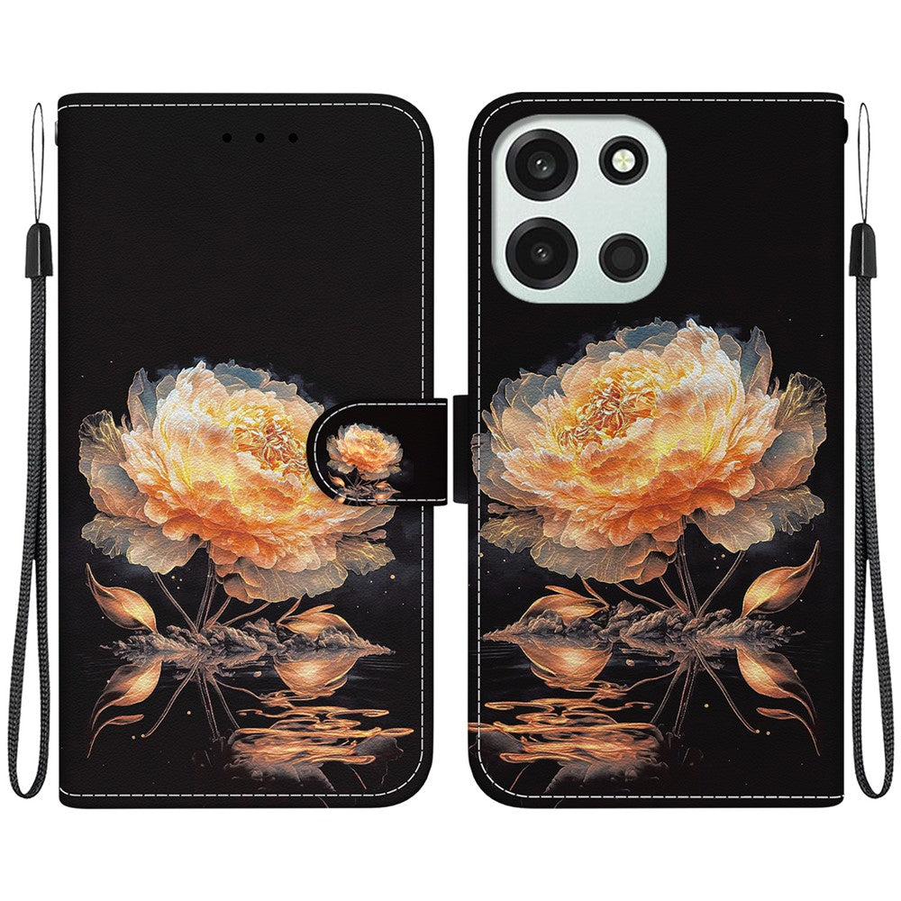 Til OnePlus Nord 6 5G / CE6 5G Pung Telefoncover Anti-dråbe Mønstertryk Læder Flip Cover med Rem