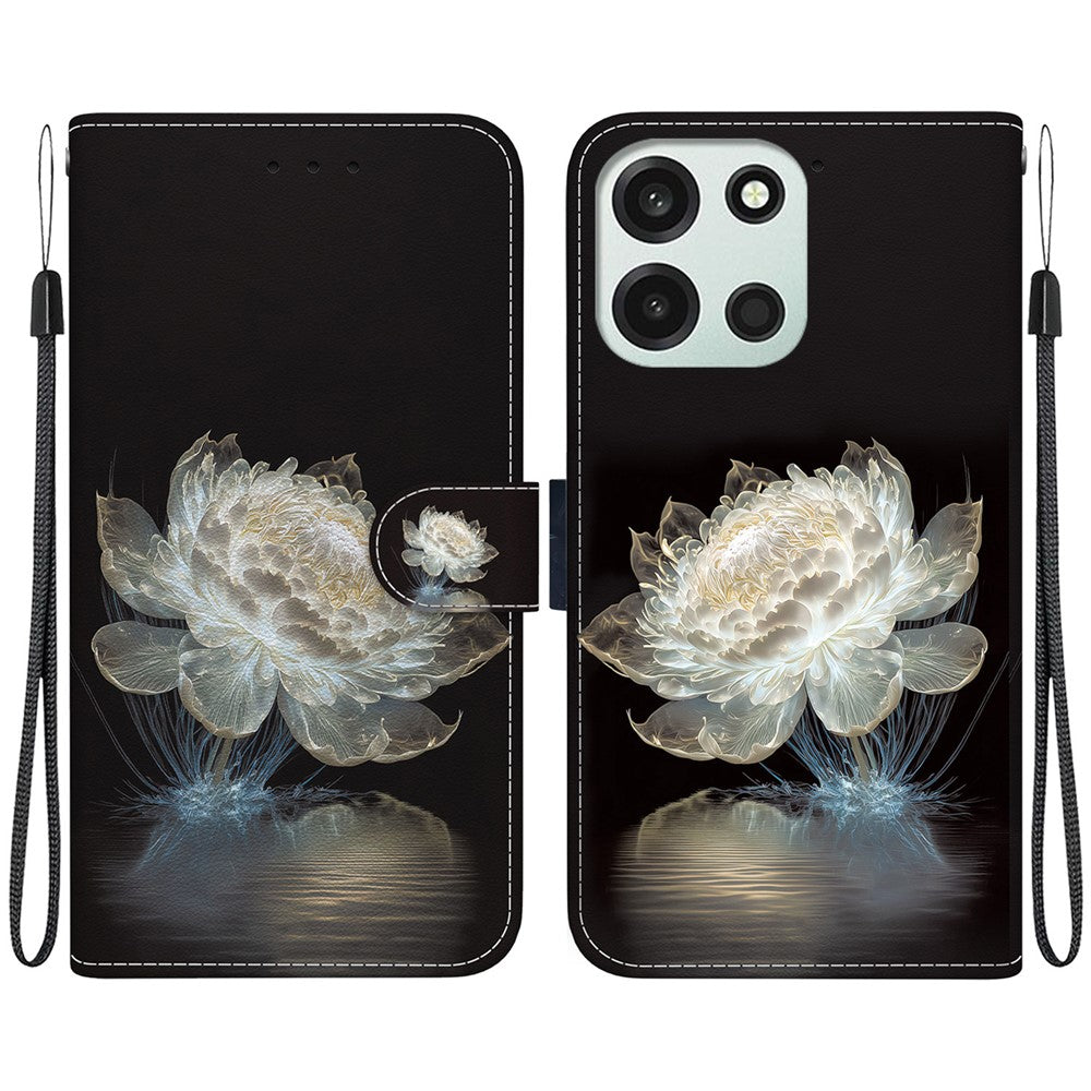 Til OnePlus Nord 6 5G / CE6 5G Pung Telefoncover Anti-dråbe Mønstertryk Læder Flip Cover med Rem