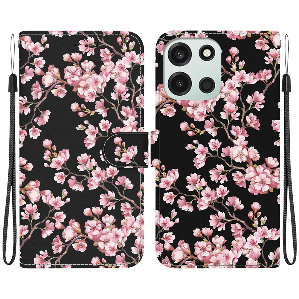 Til OnePlus Nord 6 5G / CE6 5G Pung Telefoncover Anti-dråbe Mønstertryk Læder Flip Cover med Rem
