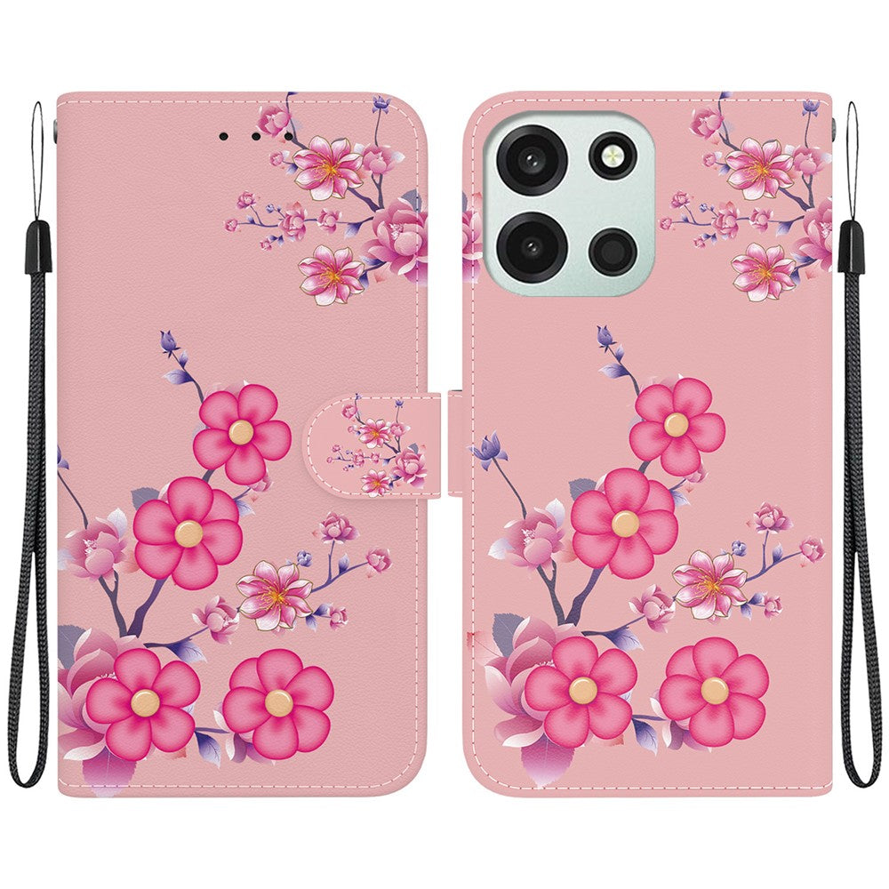 Til OnePlus Nord 6 5G / CE6 5G Pung Telefoncover Anti-dråbe Mønstertryk Læder Flip Cover med Rem