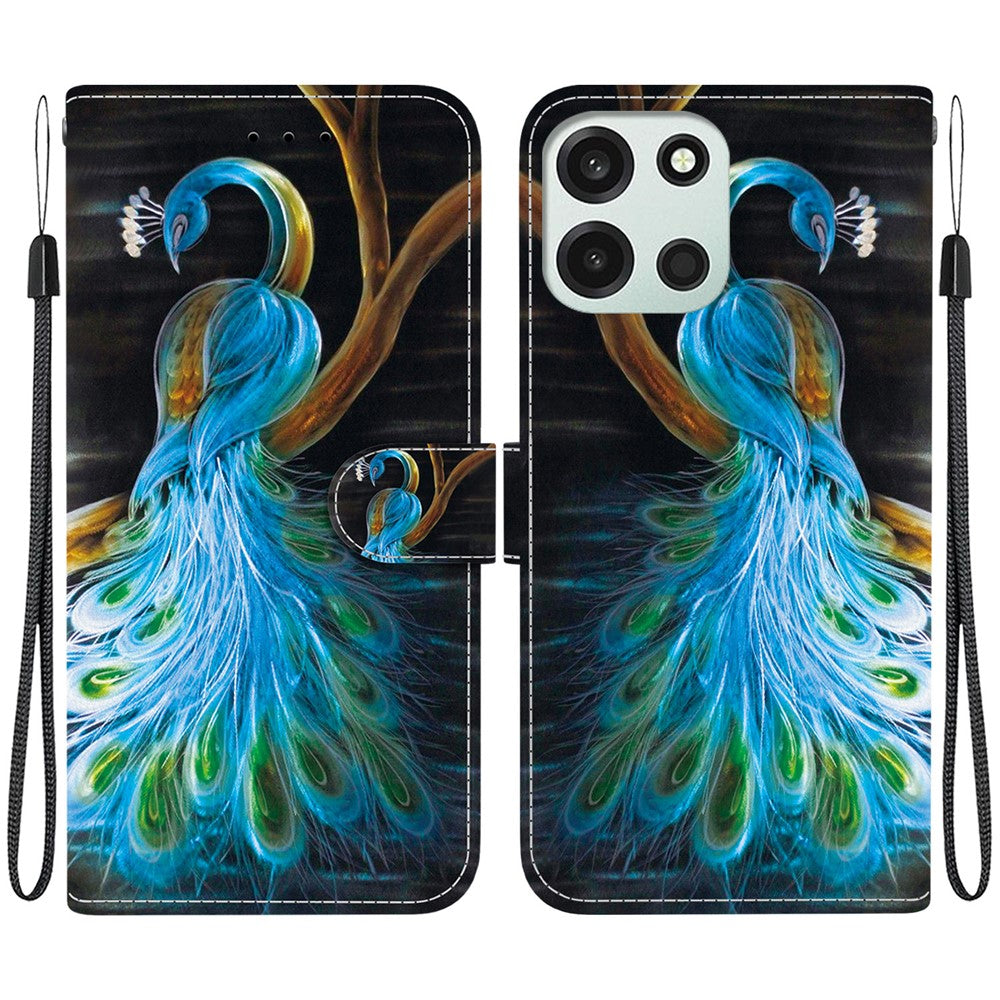 For OnePlus Nord 6 5G  /  CE6 5G Case Pattern Printing Leather Flip Wallet Phone Cover with Lanyard