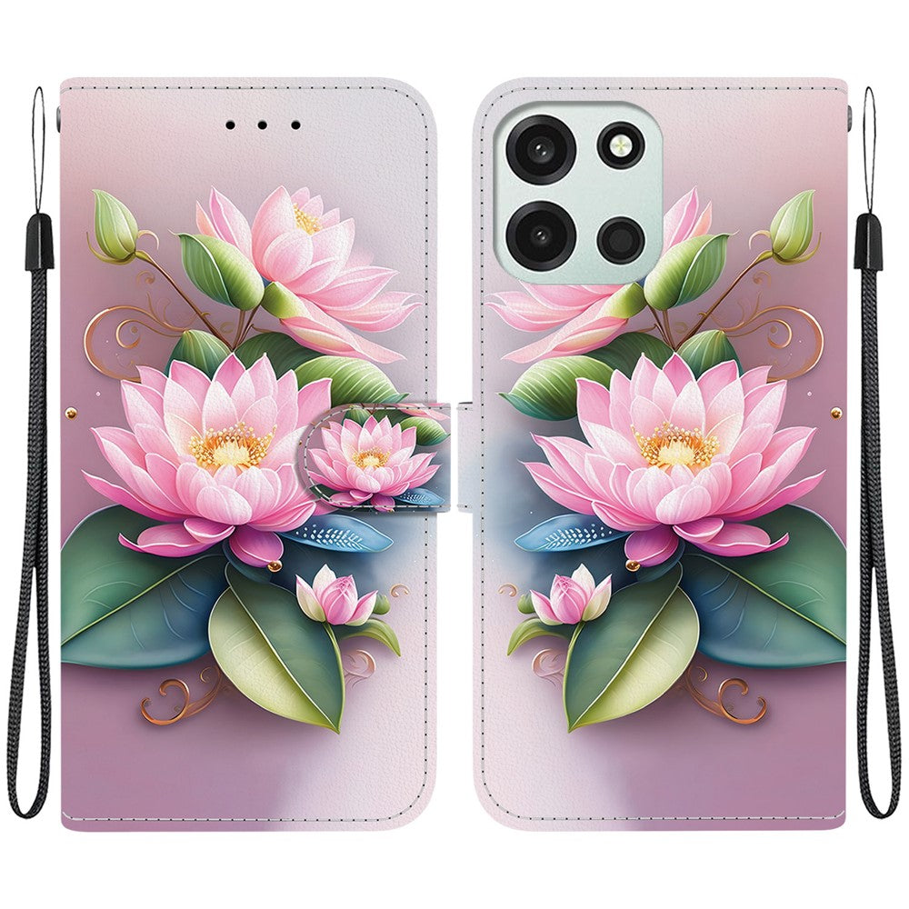 For OnePlus Nord 6 5G  /  CE6 5G Case Pattern Printing Leather Flip Wallet Phone Cover with Lanyard