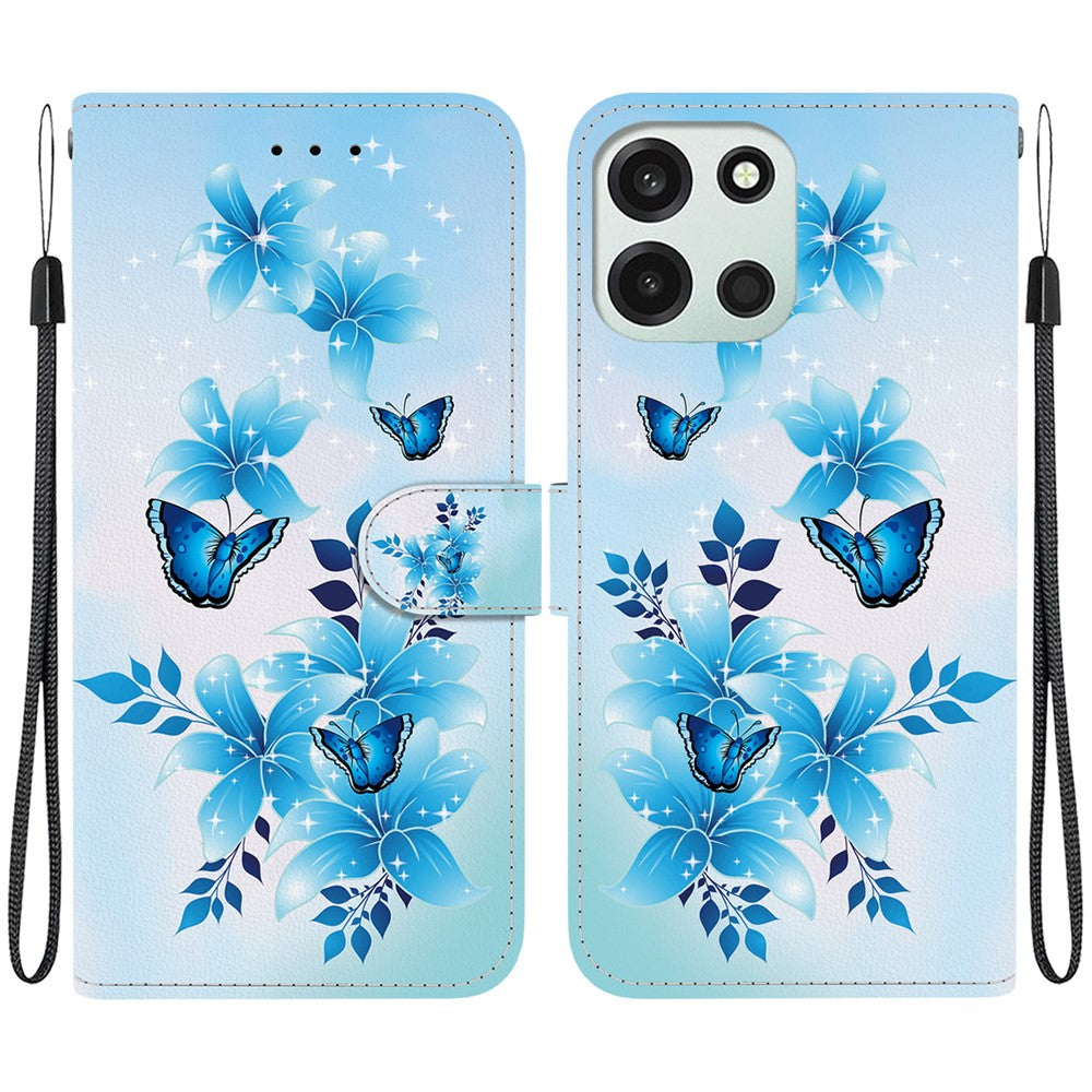 For OnePlus Nord 6 5G  /  CE6 5G Case Pattern Printing Leather Flip Wallet Phone Cover with Lanyard