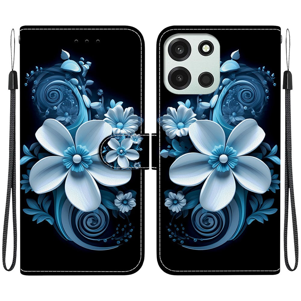 For OnePlus Nord 6 5G  /  CE6 5G Case Pattern Printing Leather Flip Wallet Phone Cover with Lanyard