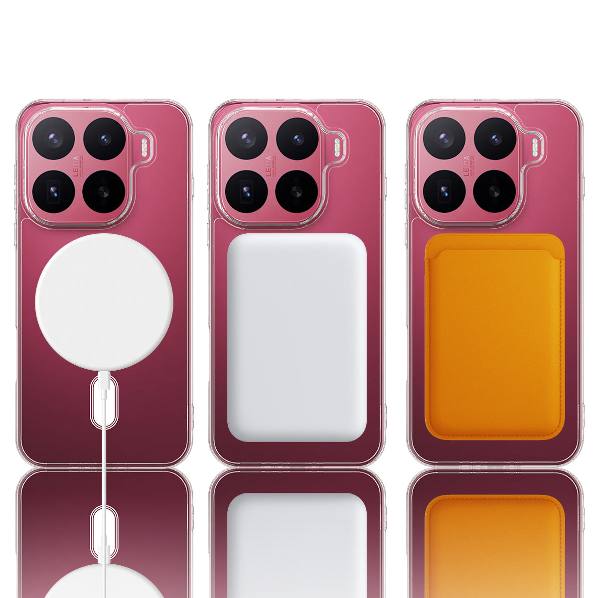 For Xiaomi 17T Pro Clear Phone Magnetic Case TPU + Acrylic Back Cover