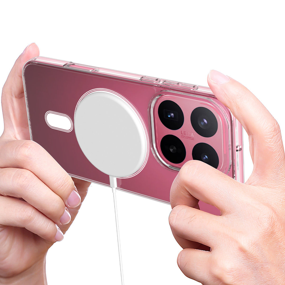 For Xiaomi 17T Pro Clear Phone Magnetic Case TPU + Acrylic Back Cover