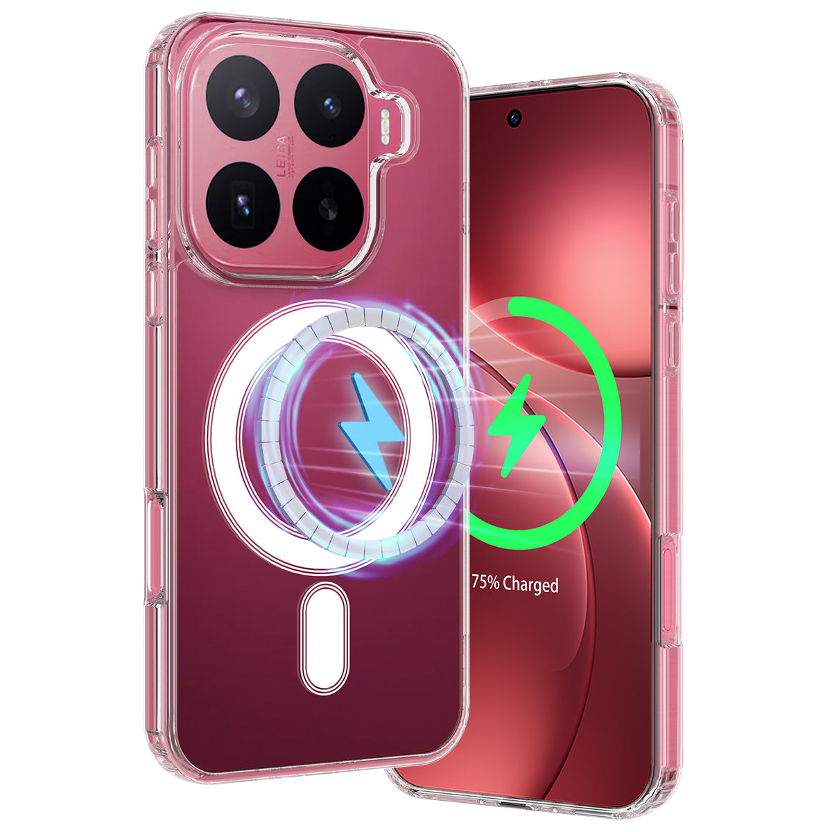 For Xiaomi 17T Pro Clear Phone Magnetic Case TPU + Acrylic Back Cover