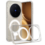 For vivo X300 5G Clear Phone Magnetic Case TPU + Acrylic Back Cover