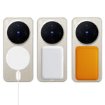 For vivo X300 5G Clear Phone Magnetic Case TPU + Acrylic Back Cover