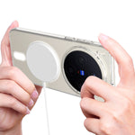For vivo X300 5G Clear Phone Magnetic Case TPU + Acrylic Back Cover
