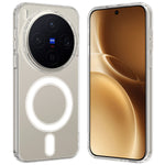 For vivo X300 5G Clear Phone Magnetic Case TPU + Acrylic Back Cover