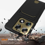 Motorola Moto X70 Air Pro 5G / Motorola Signature 5G / Motorola Edge 70 Ultra 5G-cover i flydende silikone med kortholder, mobilbagside og snor