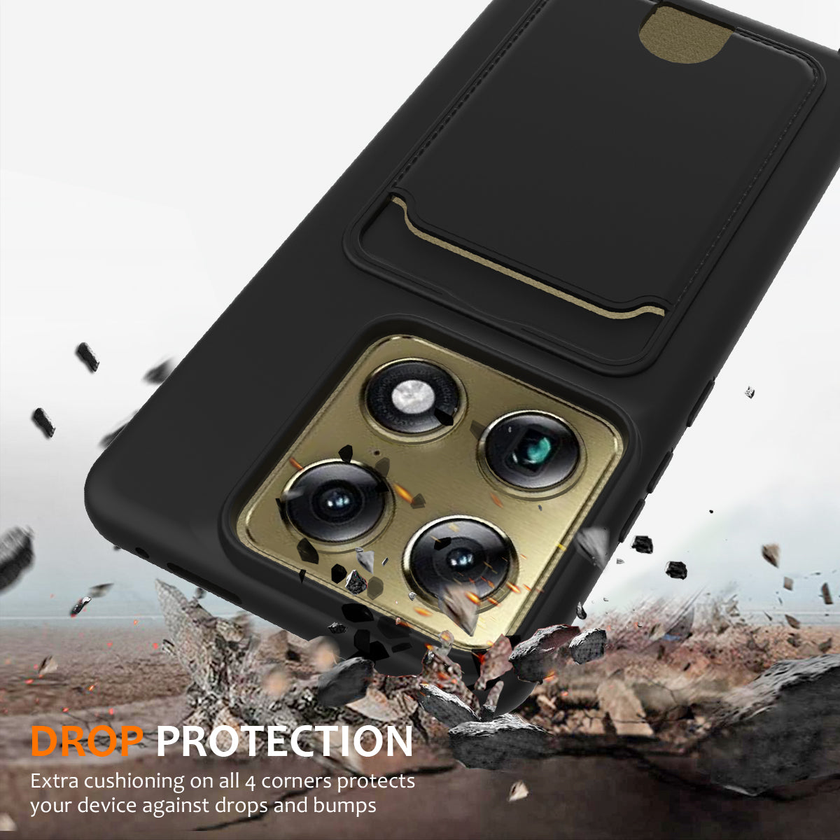 Motorola Moto X70 Air Pro 5G / Motorola Signature 5G / Motorola Edge 70 Ultra 5G-cover i flydende silikone med kortholder, mobilbagside og snor