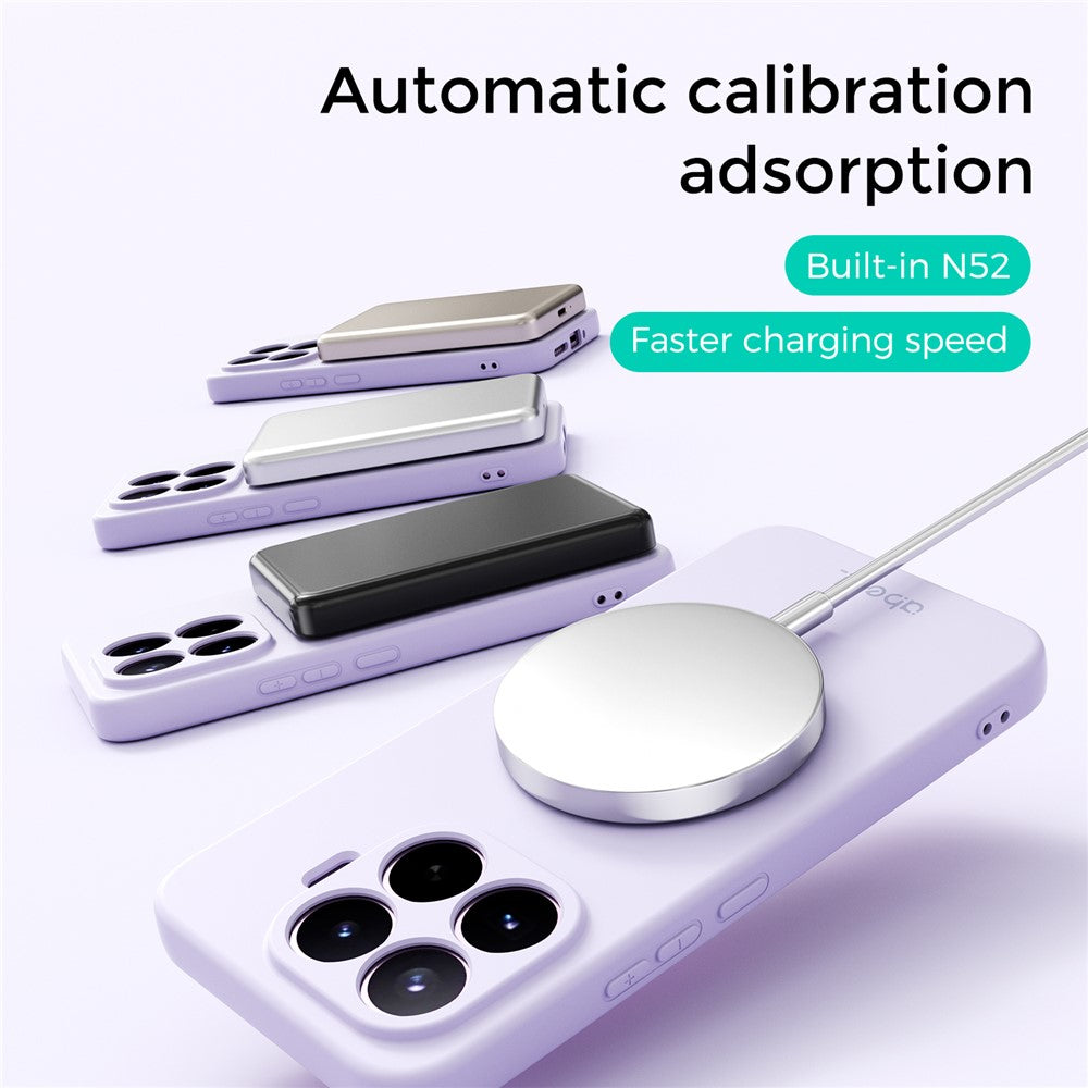 ABEEL For Xiaomi 17T Pro Magnetic Case Kickstand Skin Touch Liquid Silicone Phone Cover
