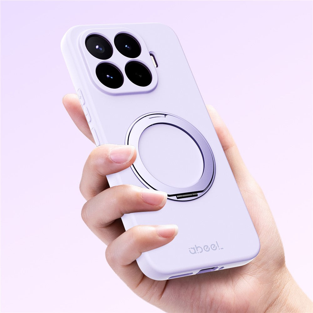 ABEEL For Xiaomi 17T Pro Magnetic Case Kickstand Skin Touch Liquid Silicone Phone Cover