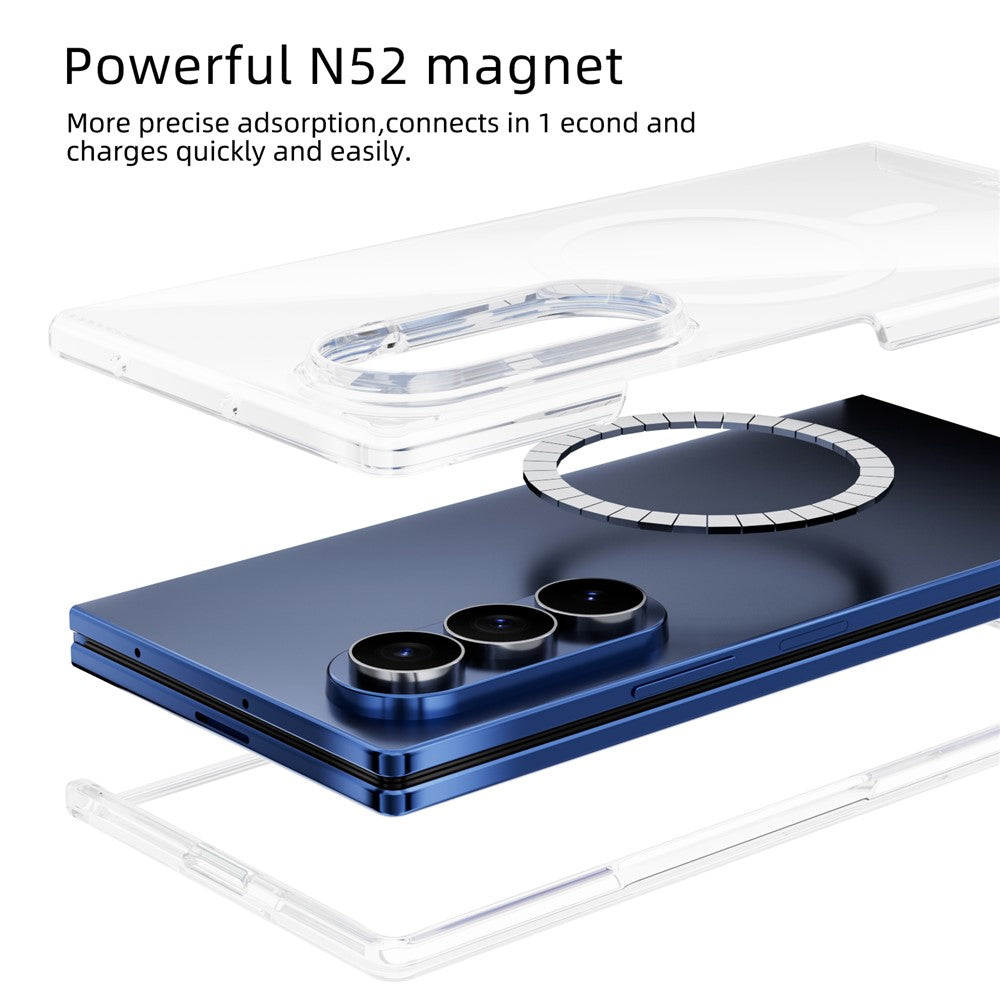 ABEEL for Samsung Galaxy Z Fold8 Ultra Magnetic Case Clear PC Anti Scratch Phone Cover