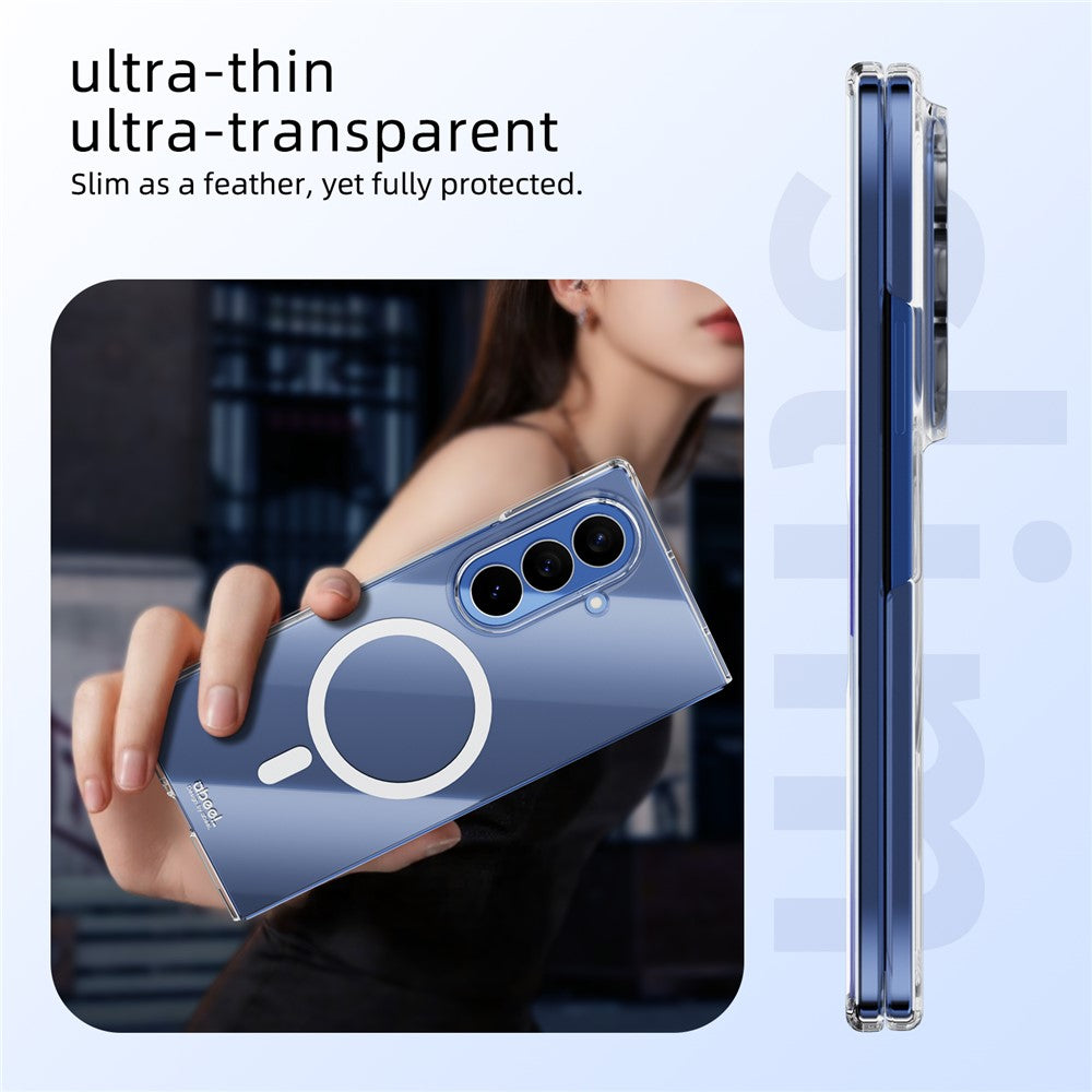 ABEEL for Samsung Galaxy Z Fold8 Ultra Magnetic Case Clear PC Anti Scratch Phone Cover