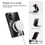 ABEEL for Samsung Galaxy Z Fold8 Magnetic Case Clear PC Anti Scratch Phone Cover