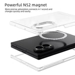 ABEEL for Samsung Galaxy Z Fold8 Magnetic Case Clear PC Anti Scratch Phone Cover