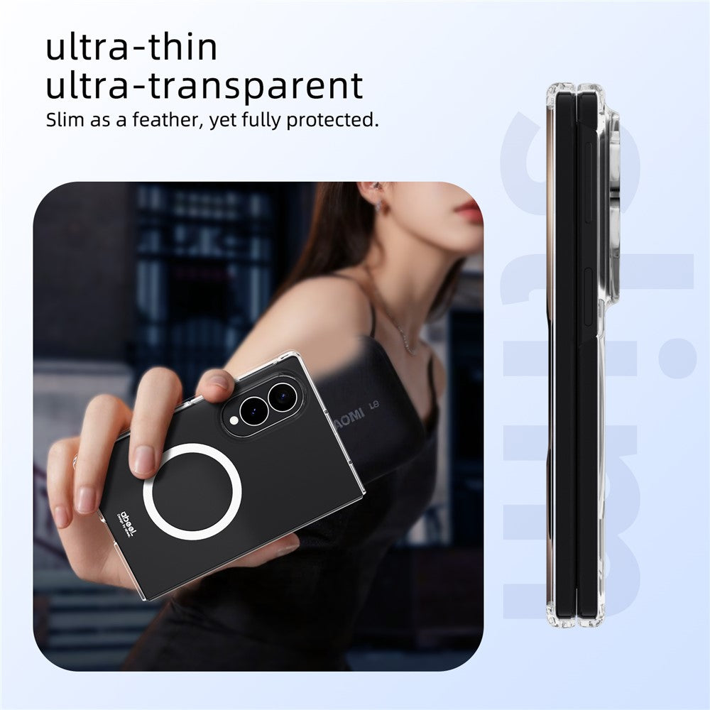 ABEEL for Samsung Galaxy Z Fold8 Magnetic Case Clear PC Anti Scratch Phone Cover