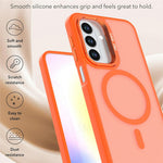 For Samsung Galaxy A27 5G Magnetic Case Foldable Kickstand Matte PC + TPU Phone Cover