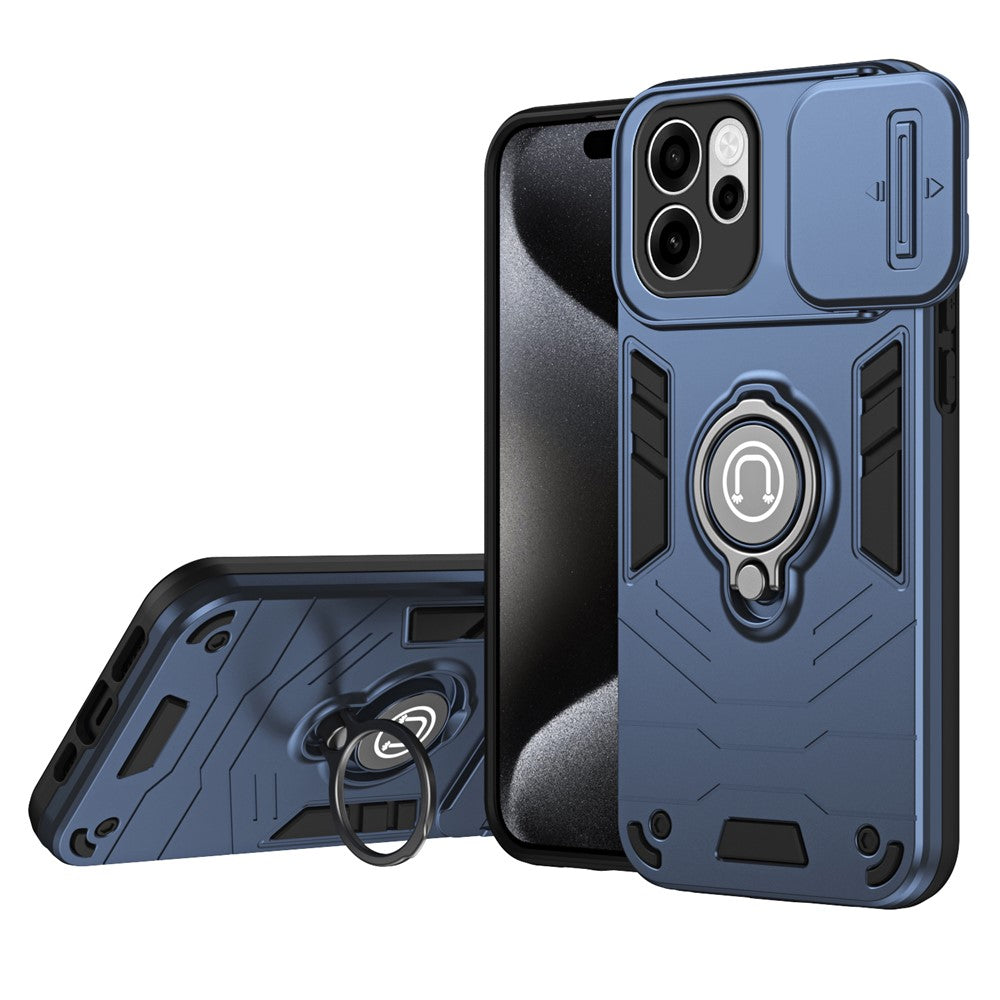 Oppo Reno15 F 5G / Reno14 F 5G Skal Slide Camshield Stativ PC + TPU mobilskal