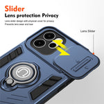 Oppo Reno15 F 5G / Reno14 F 5G Skal Slide Camshield Stativ PC + TPU mobilskal