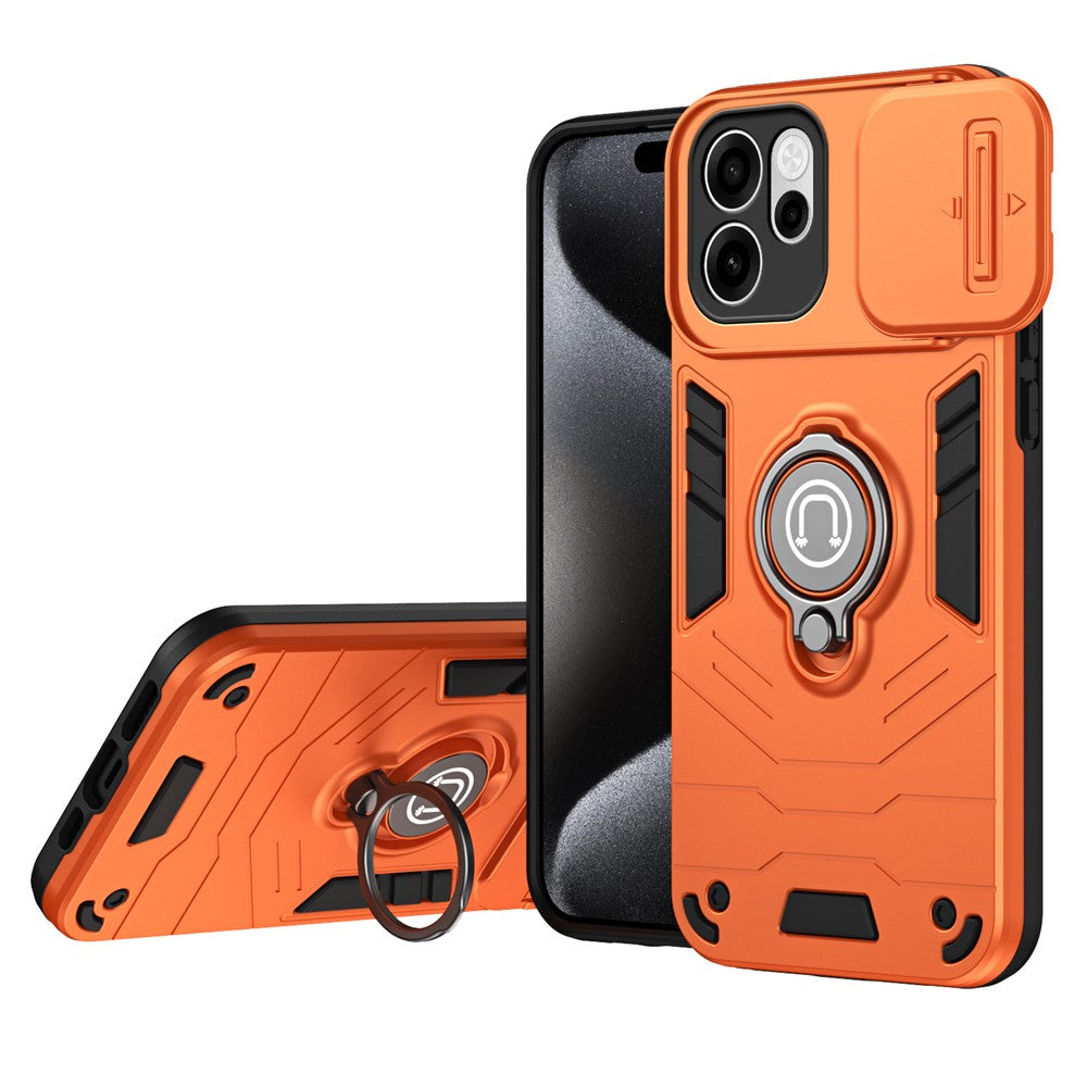 Oppo Reno15 F 5G / Reno14 F 5G Skal Slide Camshield Stativ PC + TPU mobilskal