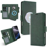 For iPhone 16 Plus Magnetic Case Detachable 2 in 1 Leather Wallet Phone Cover