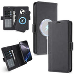 For iPhone 15 Plus Magnetic Case Detachable 2 in 1 Leather Wallet Phone Cover