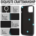 For iPhone 14 Magnetic Case Detachable 2 in 1 Leather Wallet Phone Cover