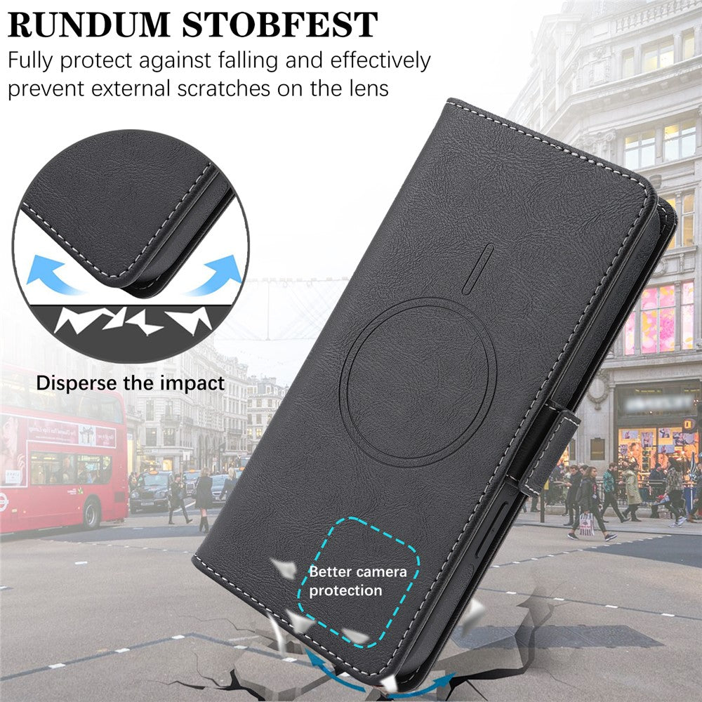 For iPhone 14 Magnetic Case Detachable 2 in 1 Leather Wallet Phone Cover