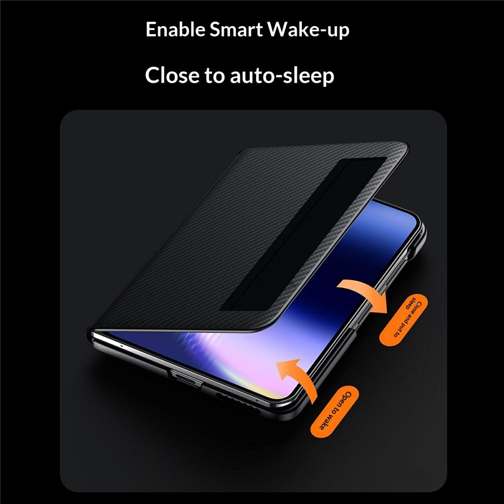 SULADA For Huawei Pura X Max Magnetic Case View Window Leather Phone Cover with Auto Wake / Sleep