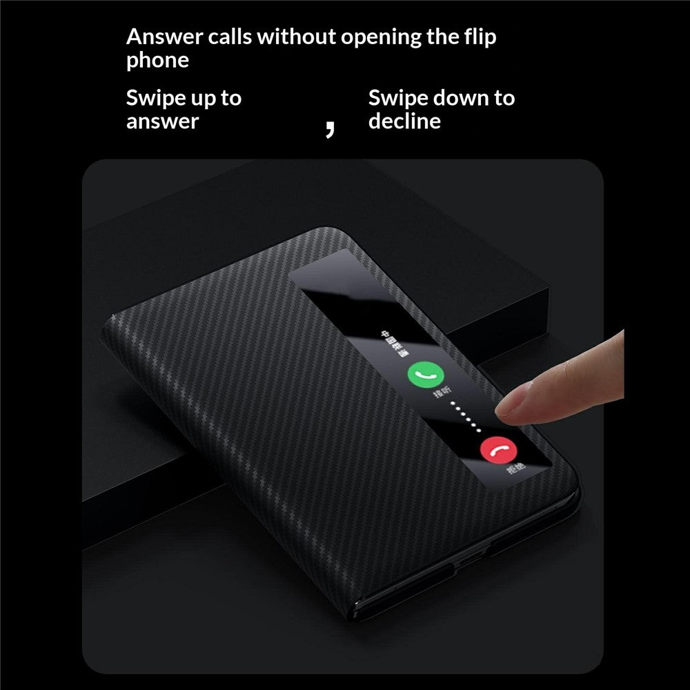 SULADA For Huawei Pura X Max Magnetic Case View Window Leather Phone Cover with Auto Wake / Sleep
