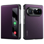 SULADA For Huawei Pura X Max Magnetic Case View Window Leather Phone Cover with Auto Wake / Sleep