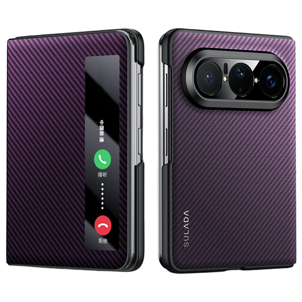 SULADA For Huawei Pura X Max Magnetic Case View Window Leather Phone Cover with Auto Wake / Sleep