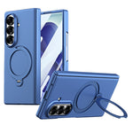 Samsung Galaxy Z Fold7 5G-cover med magnetisk roterende stativ, hårdt PC-mobilcover med hærdet glas