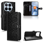 For Xiaomi 17T Pro Wallet Case Dot Pattern Imprint PU Leather Phone Cover with Wrist Strap
