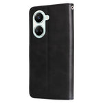 Calf Texture PU Leather Phone Case for Huawei nova 10 SE 4G, Zipper Pocket Stand Wallet Full Protection Cover