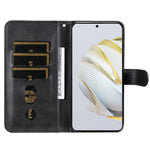 Calf Texture PU Leather Phone Case for Huawei nova 10 SE 4G, Zipper Pocket Stand Wallet Full Protection Cover