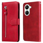 Calf Texture PU Leather Phone Case for Huawei nova 10 SE 4G, Zipper Pocket Stand Wallet Full Protection Cover