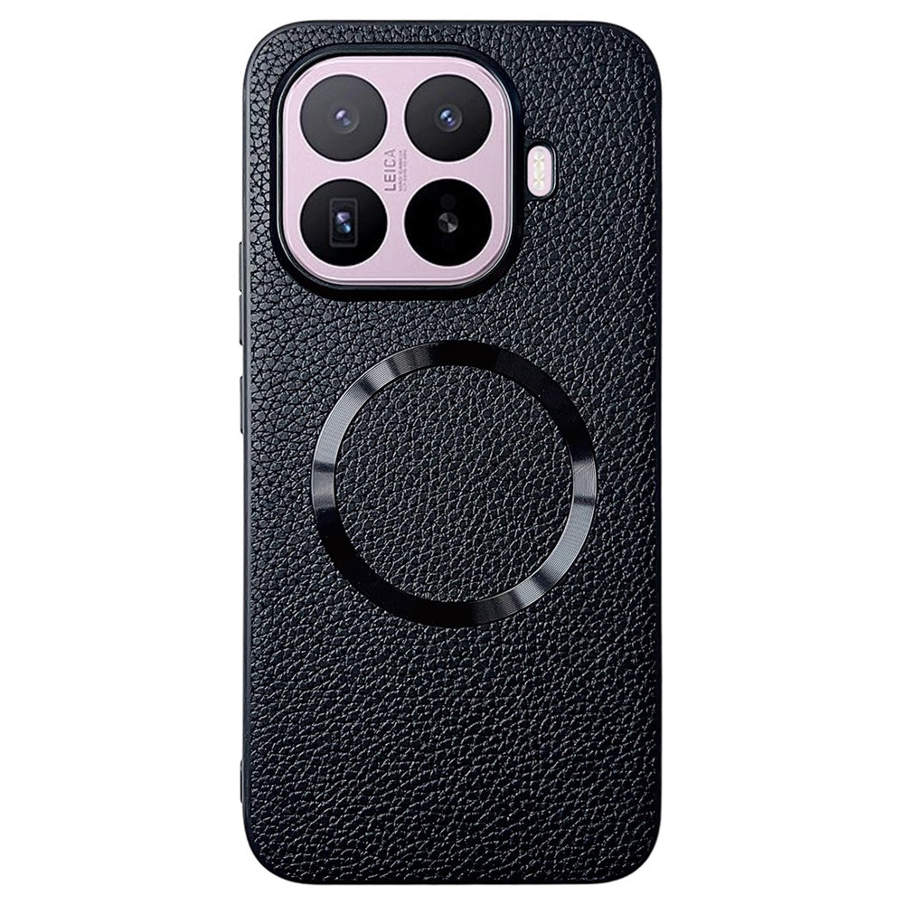 For Xiaomi 17T Magnetic Case Litchi Texture PU Leather + TPU Phone Back Cover