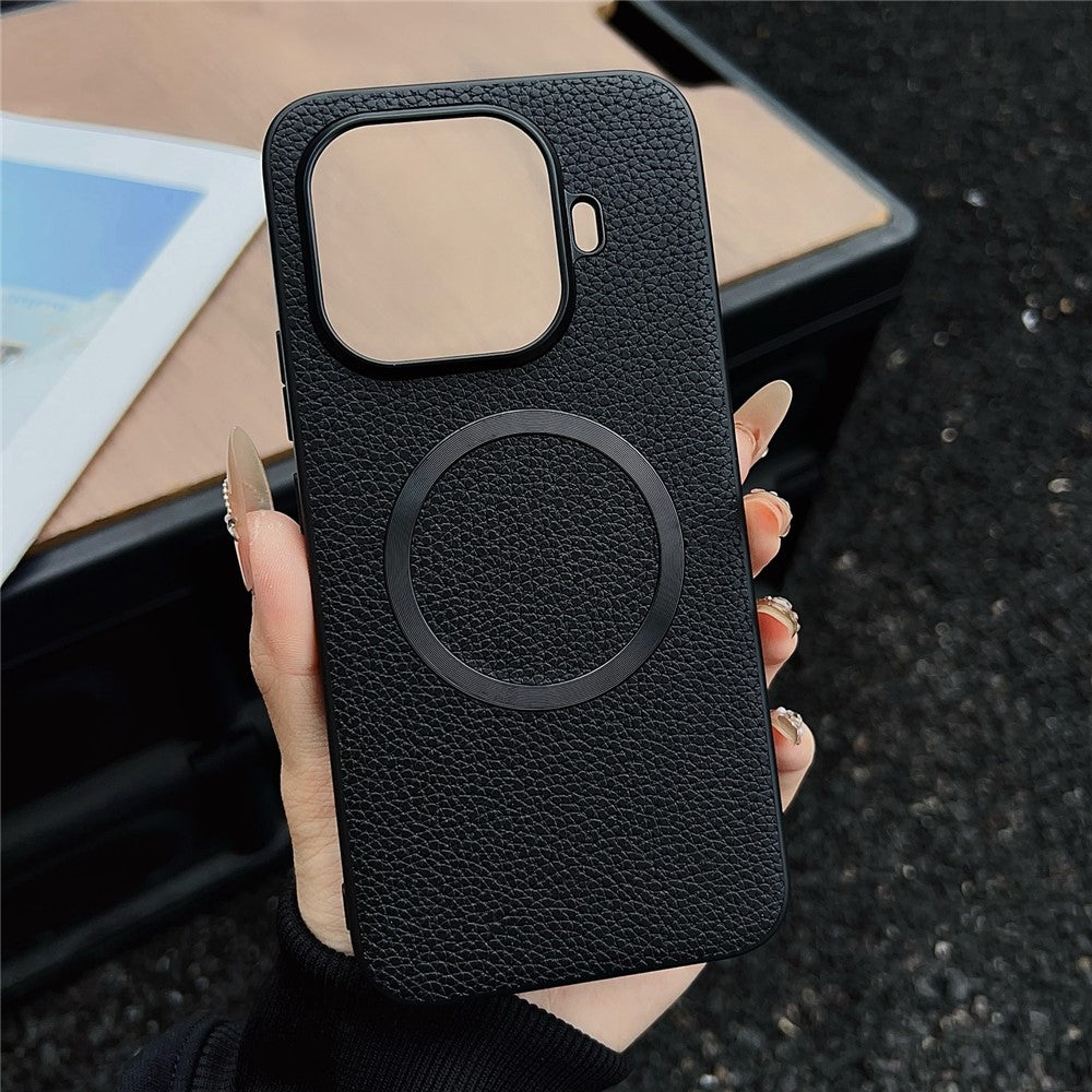 For Xiaomi 17T Magnetic Case Litchi Texture PU Leather + TPU Phone Back Cover